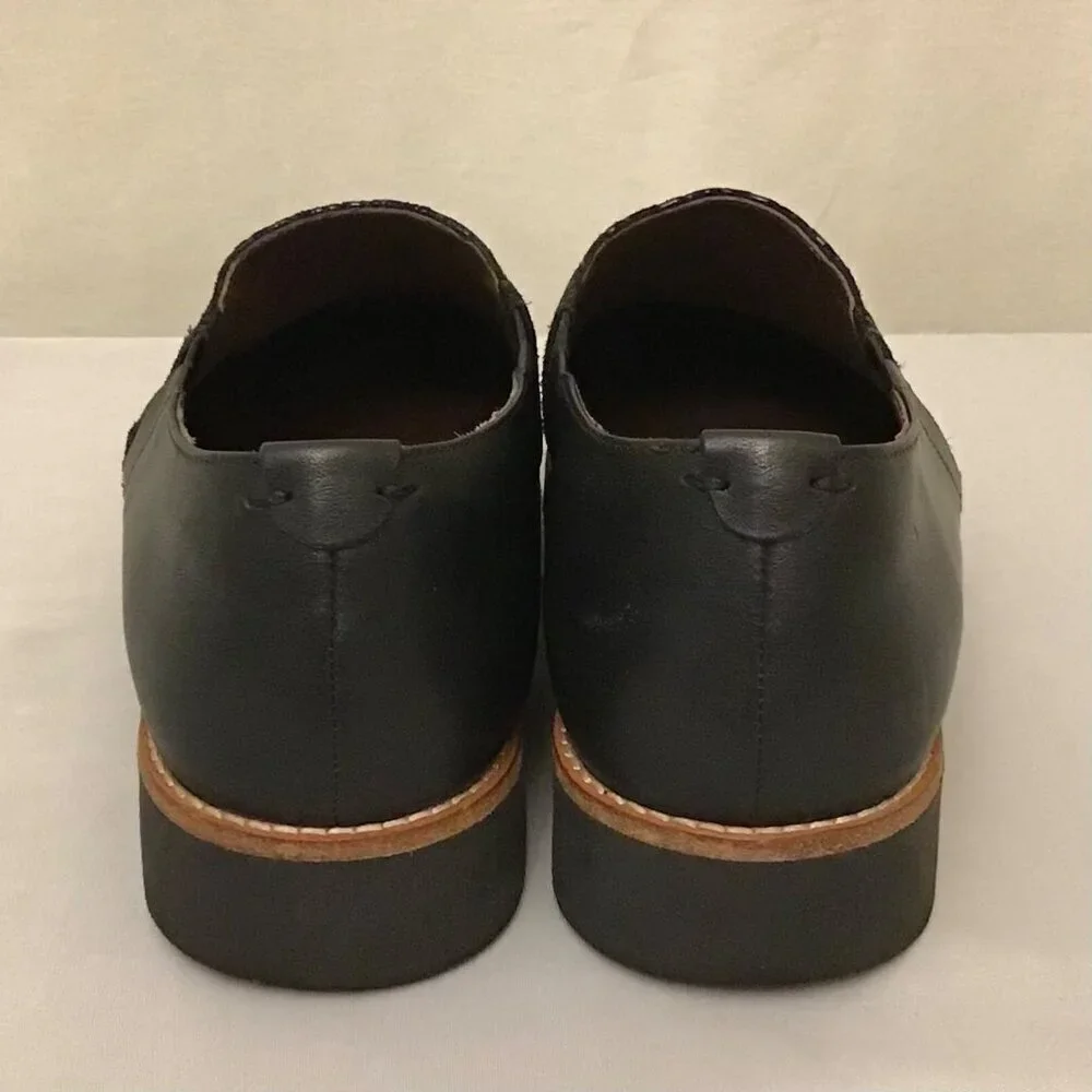 SoftWaves 6-6.5 (37) Women’s Comfort Slip On Leather Shoes Black Portugal